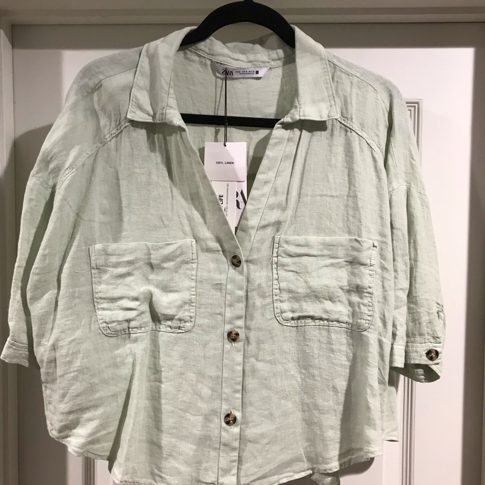 Zara Linen Blouse